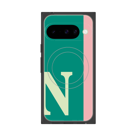 Premium Square Case with Pixelsnap［ Original - initial color line - N green ］