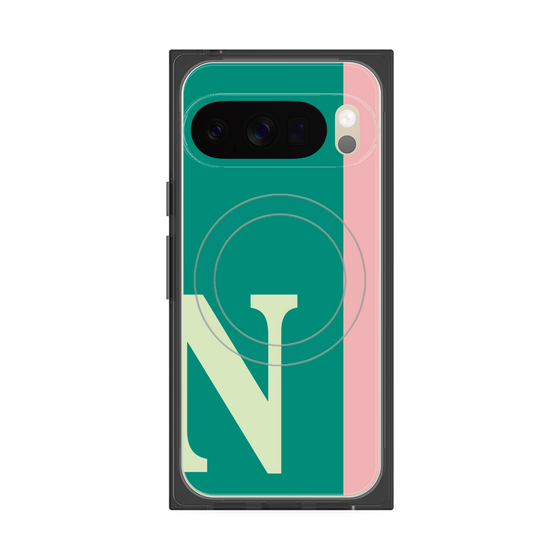 Premium Square Case with Pixelsnap［ Original - initial color line - N green ］