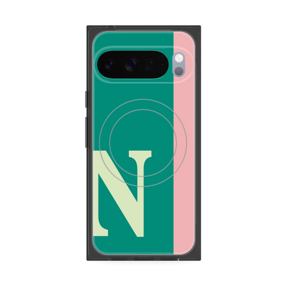 Premium Square Case with Pixelsnap［ Original - initial color line - N green ］