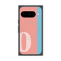 Premium Square Case with Pixelsnap［ Original - initial color line - O pink ］
