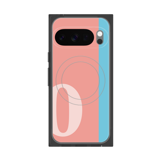 Premium Square Case with Pixelsnap［ Original - initial color line - O pink ］