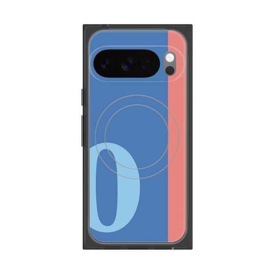 Premium Square Case with Pixelsnap［ Original - initial color line - O blue ］