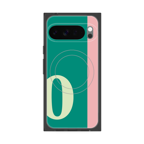 Premium Square Case with Pixelsnap［ Original - initial color line - O green ］