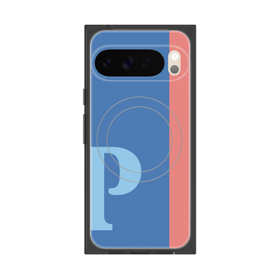 Premium Square Case with Pixelsnap［ Original - initial color line - P blue ］