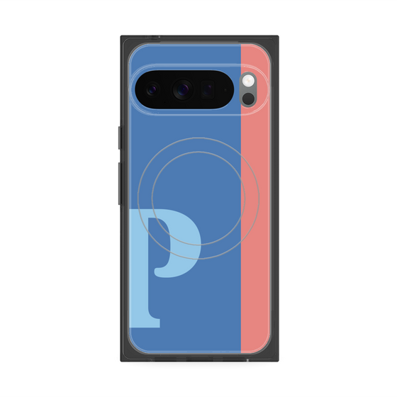 Premium Square Case with Pixelsnap［ Original - initial color line - P blue ］