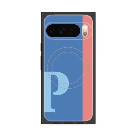 Premium Square Case with Pixelsnap［ Original - initial color line - P blue ］