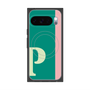 Premium Square Case with Pixelsnap［ Original - initial color line - P green ］