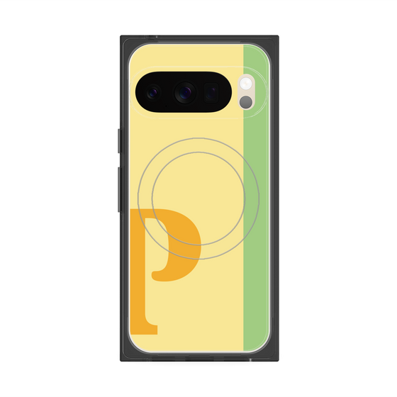 Premium Square Case with Pixelsnap［ Original - initial color line - P yellow ］
