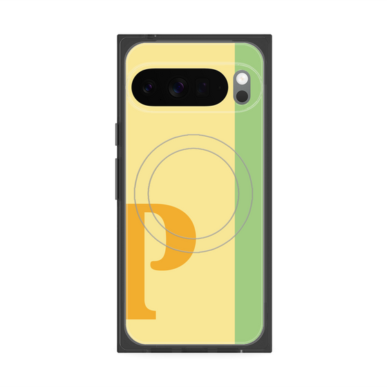 Premium Square Case with Pixelsnap［ Original - initial color line - P yellow ］
