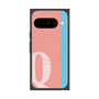 Premium Square Case with Pixelsnap［ Original - initial color line - Q pink ］