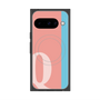 Premium Square Case with Pixelsnap［ Original - initial color line - Q pink ］
