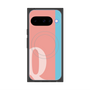 Premium Square Case with Pixelsnap［ Original - initial color line - Q pink ］
