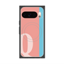 Premium Square Case with Pixelsnap［ Original - initial color line - Q pink ］