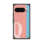 Premium Square Case with Pixelsnap［ Original - initial color line - Q pink ］