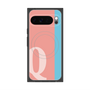 Premium Square Case with Pixelsnap［ Original - initial color line - Q pink ］