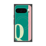 Premium Square Case with Pixelsnap［ Original - initial color line - Q green ］