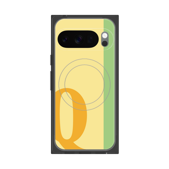 Premium Square Case with Pixelsnap［ Original - initial color line - Q yellow ］