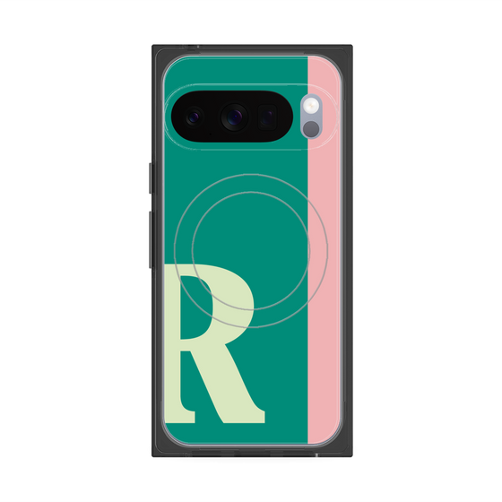 Premium Square Case with Pixelsnap［ Original - initial color line - R green ］