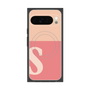Premium Square Case with Pixelsnap［ Original - initial two tone - S pink ］