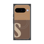 Premium Square Case with Pixelsnap［ Original - initial two tone - S brown ］