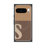 Premium Square Case with Pixelsnap［ Original - initial two tone - S brown ］