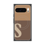 Premium Square Case with Pixelsnap［ Original - initial two tone - S brown ］