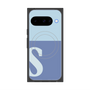 Premium Square Case with Pixelsnap［ Original - initial two tone - S blue ］