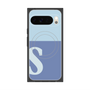 Premium Square Case with Pixelsnap［ Original - initial two tone - S blue ］