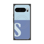 Premium Square Case with Pixelsnap［ Original - initial two tone - S blue ］