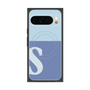 Premium Square Case with Pixelsnap［ Original - initial two tone - S blue ］
