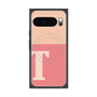 Premium Square Case with Pixelsnap［ Original - initial two tone - T pink ］
