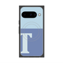 Premium Square Case with Pixelsnap［ Original - initial two tone - T blue ］