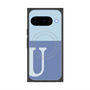 Premium Square Case with Pixelsnap［ Original - initial two tone - U blue ］