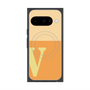 Premium Square Case with Pixelsnap［ Original - initial two tone - V orange ］