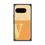 Premium Square Case with Pixelsnap［ Original - initial two tone - V orange ］