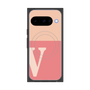Premium Square Case with Pixelsnap［ Original - initial two tone - V pink ］