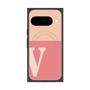 Premium Square Case with Pixelsnap［ Original - initial two tone - V pink ］