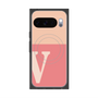 Premium Square Case with Pixelsnap［ Original - initial two tone - V pink ］