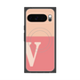 Premium Square Case with Pixelsnap［ Original - initial two tone - V pink ］