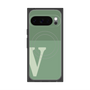Premium Square Case with Pixelsnap［ Original - initial two tone - V green ］