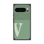 Premium Square Case with Pixelsnap［ Original - initial two tone - V green ］
