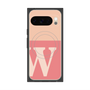 Premium Square Case with Pixelsnap［ Original - initial two tone - W pink ］