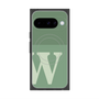 Premium Square Case with Pixelsnap［ Original - initial two tone - W green ］