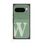 Premium Square Case with Pixelsnap［ Original - initial two tone - W green ］
