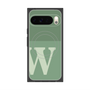 Premium Square Case with Pixelsnap［ Original - initial two tone - W green ］