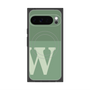 Premium Square Case with Pixelsnap［ Original - initial two tone - W green ］