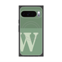 Premium Square Case with Pixelsnap［ Original - initial two tone - W green ］