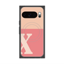 Premium Square Case with Pixelsnap［ Original - initial two tone - X pink ］