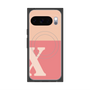 Premium Square Case with Pixelsnap［ Original - initial two tone - X pink ］