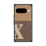 Premium Square Case with Pixelsnap［ Original - initial two tone - X brown ］